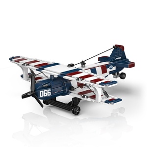 Modèle de jouet en blocs de construction en ABS de haute qualité, mini avion de la mer du Sud de la Chine, idéal pour les cadeaux d'enfants, ornements, vente en gros OEM - Product Image 5