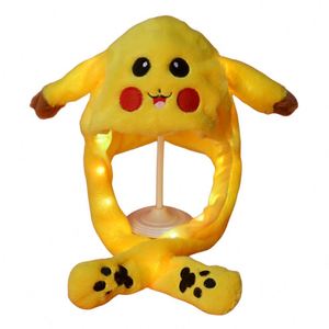 Cappello LED per Bambini con Orecchie Mobili di Coniglio e <span class=keywords><strong>Pikachu</strong></span>, Fodera in Rete, Unisex, Natalizio, in Poliestere, Invernale - Product Image 3