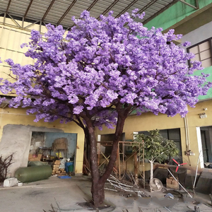 Árbol de <span class=keywords><strong>Jacaranda</strong></span> Artificial Realista con Flores Púrpuras, Ecológico, Resistente a los Rayos UV, de 2.5-6m, Tamaño Personalizado, para Exteriores, Pascua - Product Image 2