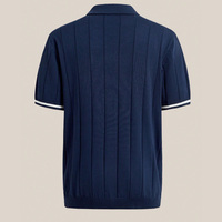 Pull tricoté pour homme à manches courtes, texture côtelée, coupe ajustée décontractée, anti-boulochage, anti-plis, mode été, ODM