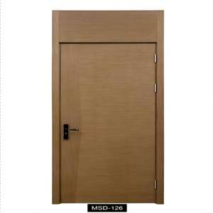 Porte en bois massif de conception moderne en gros, porte composite, porte intérieure, porte en bois massif pour la maison - Product Image 2