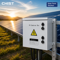 Caja Combinadora Fotovoltaica para Exteriores Chist, 6, 8, 12 Tomas, 3 Fases, 380V, 400V, IP65, Gabinete de Distribución Conectado a la Red