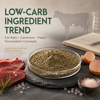 Poudre de pancréas bovin naturel de bétail nourri à l'herbe, poudre congelée de pancréas bovin, poudre de pancréas de bœuf OEM/ODM