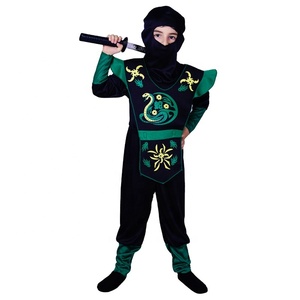 Vestido de fiesta de <span class=keywords><strong>Halloween</strong></span> Cosplay <span class=keywords><strong>disfraz</strong></span> de Ninja verde fresco <span class=keywords><strong>serpiente</strong></span> <span class=keywords><strong>disfraz</strong></span> de Ninja para niños - Product Image 1