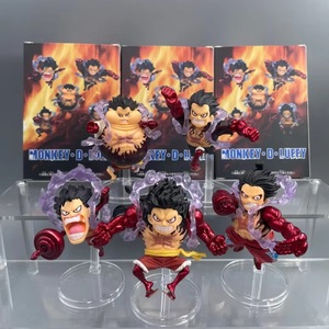 10cm 5 pièces/ensemble GK <span class=keywords><strong>WCF</strong></span> Gear quatrième 4 singe D <span class=keywords><strong>Luffy</strong></span> PVC Anime Figure Q Version modèle dessin animé jouet - Product Image 2
