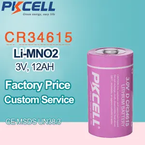 LiMnO2 3v 12ah Cr34615 D Size Limno2 Primary Battery 12000mah