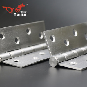 บานพับสแตนเลสยูม่า 4 นิ้ว 5 รู ผิวปัดเงา สำหรับใช้กับประตูหน้าต่าง - Product Image 3