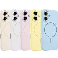 Silikon TPU manyetik telefon kapak iPhone 16promax 15Pro 14 kablosuz şarj Apple 13Promax 12 11pro için mobil durumlarda