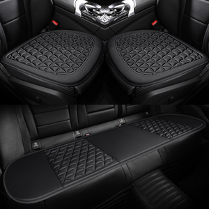 Coussin de siège de voiture universel toutes saisons diamant avec oreiller de dossier respirant accessoire lavable antidérapant ventilé AliExpress - Product Image 3
