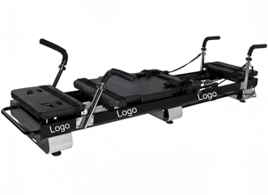Máquina Reformer Portátil Xformer de Aleación de Aluminio Negra con Logotipo Personalizado para Estudios de <span class=keywords><strong>Pilates</strong></span> - Product Image 6