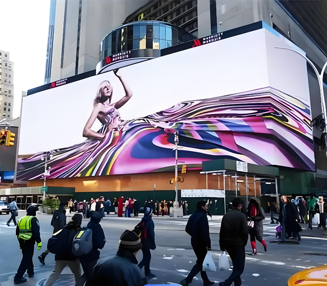Naked Eye P10 LED Display Screen Indoor Full-Color Advertising IP65 Rated for Billboards and Displays