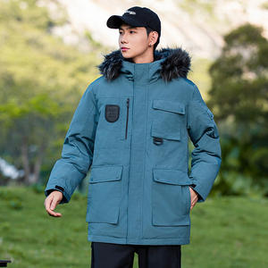 Parkas à capuche épaisses et chaudes pour hommes, trench-coat, doudoune, streetwear, doudounes épaisses et amples, vêtements d'extérieur chauds pour jeunes, parkas - Product Image 2