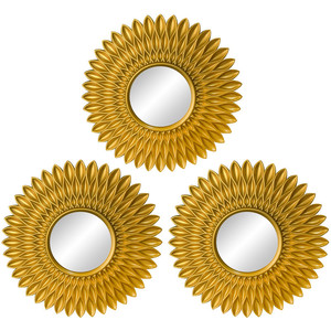 <span class=keywords><strong>Espejo</strong></span> Decorativo <span class=keywords><strong>Dorado</strong></span> para Pared, Artesanía Decorativa Colgante, <span class=keywords><strong>Espejo</strong></span> <span class=keywords><strong>Redondo</strong></span> Pequeño para Decoración de Pared de Dormitorio - Product Image 4
