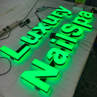 Enseigne de salon en acrylique personnalisée, enseigne de magasin ronde 3D personnalisée, logo personnalisé, enseigne de salon de beauté en acrylique, plaque de nom d'entreprise, plaques de magasin