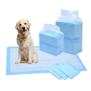 Toptan yüksek satış Pet köpek tuvalet pedi tek kullanımlık süper emici köpek ve köpek çiş pedleri
