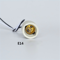 Douille de lampe halogène en céramique haute température AK-TECH E14/E27 avec vis de fixation, 250V, certifiée CE ROHS, pour usage intérieur/extérieur