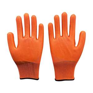 Gants de travail en tricot <span class=keywords><strong>orange</strong></span> à prix avantageux, enduits de <span class=keywords><strong>latex</strong></span> pour le travail en nature - Product Image 2