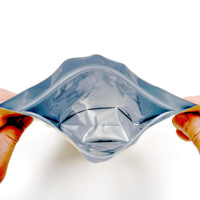 Sachet Doypack en plastique alimentaire imprimé brillant argenté avec fermeture éclair, haute barrière, pour l'emballage de Muesil Bites 500g