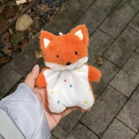 Pendentif en peluche Healing Bean Bag, adorable poupée douce en forme de raton laveur et renard, porte-clés anti-stress pour sac à dos, cadeau pour étudiants