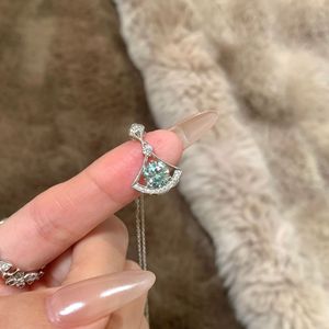 Exquisite S925 Pure <b>Silver</b> Dynamic Full Diamond Pendant <b>Necklace</b> <b>Set</b> Snowflake Sunflower Winter Ice Crystal Niche Fine Jewelry - Product Image 5
