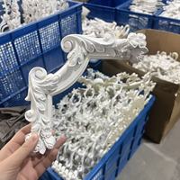 Moulures décoratives intérieures modernes en PU pour la décoration des coins de plafond de villa, cadres en polyuréthane, résistants à l'humidité, installation facile