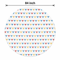 Drap de table rond ajusté en PEVA avec bords élastiques, imperméable, à dos en flanelle, pour camping et fêtes en extérieur, facile à nettoyer, réutilisable