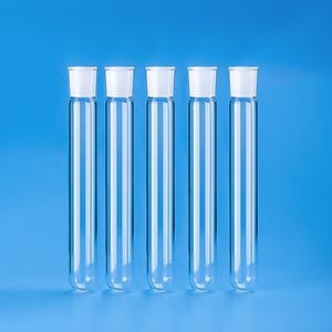 <span class=keywords><strong>Tube</strong></span> à essai en verre de quartz dépoli pur fondu par silice fait sur commande d'usine 200mm 300mm avec le fond rond pour l'essai de réacteur et d'échantillon - Product Image 1