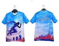 Réduction tarifaire Urgentorder personnalisé 100% Polyester Cool séchage rapide Marathon t-shirt course t-shirt Sublimation t-shirt