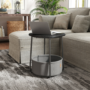 Kainice Hiện Đại Đồ nội thất cổ nhà kim loại bền sắt Bàn cà phê trang trí giỏ vải lưu trữ bảng giọng có thể gập lại - Product Image 1