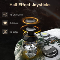 Manette de jeu sans fil 2025 Easy Speed Horse EasySMX X15 Cool RGB avec vibration, programmation de macros et connexion trois modes pour