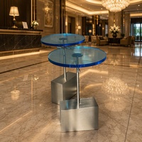 Nouvelle table d'appoint en acrylique de luxe au design moderne, table basse en acrylique transparent durable sur mesure pour le mobilier de salon