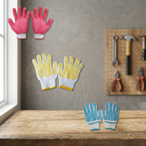 Rubber Coated <b>Gloves</b> Anti-Smash Cleanroom <b>Gloves</b> Adjustable Wristband Anti-Slip & Durable Labor Protect - Product Image 2