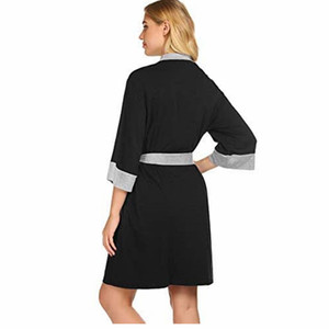 Batas de Maternidad al por Mayor, Camisones de Parto, Batas de Hospital para <span class=keywords><strong>Lactancia</strong></span>, Ropa de Maternidad de <span class=keywords><strong>Manga</strong></span> <span class=keywords><strong>Larga</strong></span> 3/4 - Product Image 3