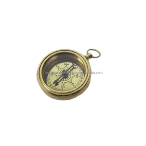 ฝาพับขนาดเล็กโลหะทองเหลืองเข็มทิศทะเล - Product Image 2