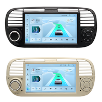 Radio de Coche Android de 7 Pulgadas para FIAT 500 Abarth (2007-2015) - GPS, Android Auto Inalámbrico, Pantalla Táctil Estéreo, WiFi Integrado, Audio de Alta Resolución