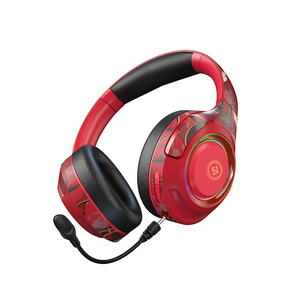 GlobalCrown-<span class=keywords><strong>EL</strong></span>-A2 plegables con micrófono desmontable, auriculares inalámbricos RGB para videojuegos - Product Image 3