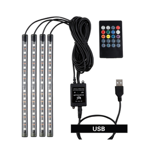 RGB Màu Sắc USB/12V Ứng Dụng Điều Khiển Từ Xa LED Ánh Sáng Xe Bầu Không Khí Môi Trường Xung Quanh Ánh Sáng Với Âm Thanh Bằng Giọng Nói Kích Hoạt-36/48/72 Đèn LED - Product Image 6