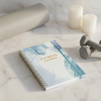 Journal de fitness personnalisé pour femmes, carnet d'entraînement rose à spirales, planificateur personnalisé pour la perte de poids