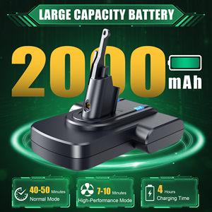 Batería de Repuesto de 21.6V para Herramienta Eléctrica, Aspiradora, Paquete de Iones de Litio para Aspiradora, Batería de Repuesto Serie V7 Dyso - Product Image 3