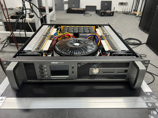 Professional Power Amplifier 4 Channel 1000WX4 8Ohm 2U Rack Mount Audio Stereo Class H Amplifier for Line Array Speaker System