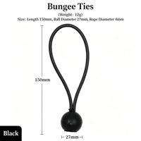 Attaches élastiques pour balles, cordes élastiques pour camping en extérieur, sangles de fixation pour tentes, cordons élastiques pour bagages de voyage et rangement