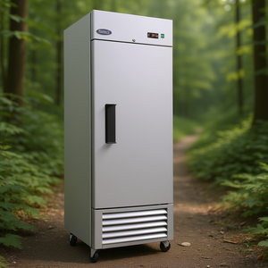 Réfrigérateur commercial Orikoool pour cuisine, 27 pouces, 23 pieds cubes, 1 porte, acier inoxydable, réfrigérateur vertical, approuvé ETL - Product Image 2