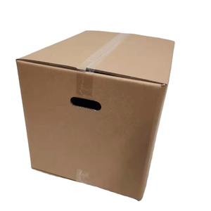 Biểu tượng tùy chỉnh in bao bì giấy vận chuyển hộp các tông sóng <span class=keywords><strong>Container</strong></span> vận chuyển bưu phẩm carton di chuyển hộp để đóng gói - Product Image 3