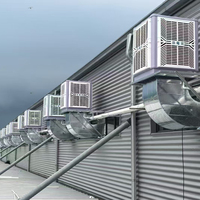 Enfriadores Evaporativos de Montaje en Techo Keyuefeng, Ahorro de Energía, 25000CFM, Enfriador de Aire Industrial con Salida de Aire Inferior