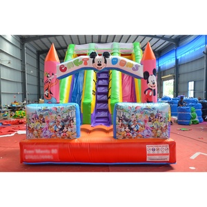 Tobogán Inflable de Dibujos Animados Personalizado de Fábrica, Casa de Brinco Inflable, Tobogán Inflable Mick para Eventos Familiares, Alquiler de Parques - Product Image 2