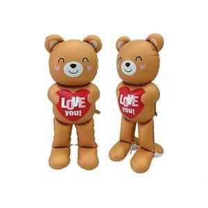 Grande Palloncino in Foil a Forma di Orso Innamorato da 60 Pollici/1,5 Metri per Decorazioni di Compleanni, Matrimoni ed Eventi Promozionali - Product Image 4