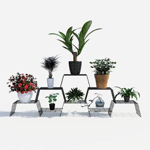 Modern Eight-Tier Metal Plant <b>Stand</b> Unique Designed Indoor Outdoor Garden Flower <b>Pot</b> Holder Low Price Home Decoration Planter - Product Image 3