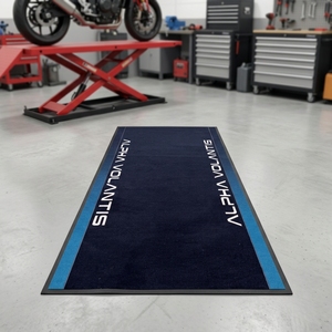 Tappeti Personalizzati per <span class=keywords><strong>Moto</strong></span> da Esterno, Tappetini Stampati per <span class=keywords><strong>Garage</strong></span> e Box <span class=keywords><strong>Moto</strong></span>, Antiscivolo, Impermeabili, in Nylon - Product Image 2
