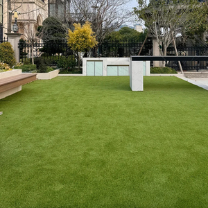 ความสูงของหญ้าเทียม 25-45 มม. สำหรับตกแต่งสวนหลังบ้าน พรมหญ้าเทียมและหญ้าปลอมจากซัพพลายเออร์ - Product Image 6