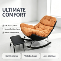 Fauteuil de détente moderne, chaise à bascule, chaise individuelle, idéale pour le salon, la chambre, la villa, l'hôtel